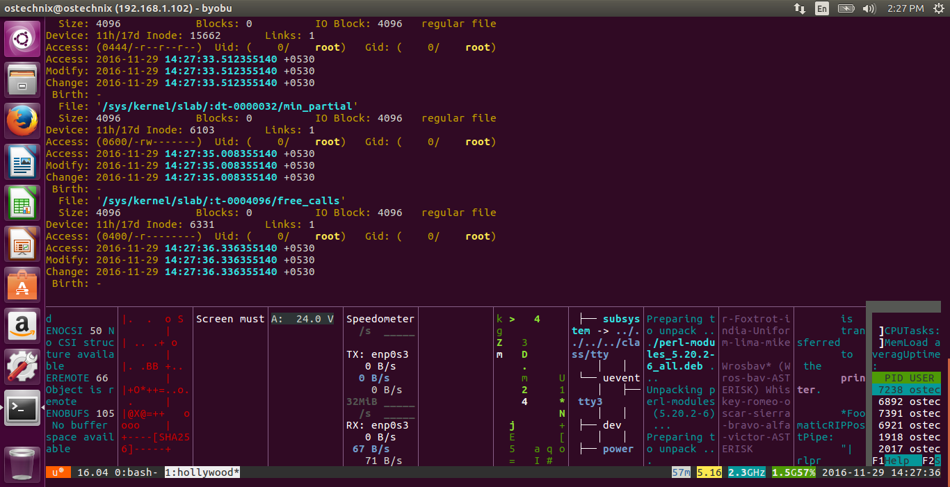 Превратите свой терминал Ubuntu в интерфейс  в Hollywood Technical Melodrama