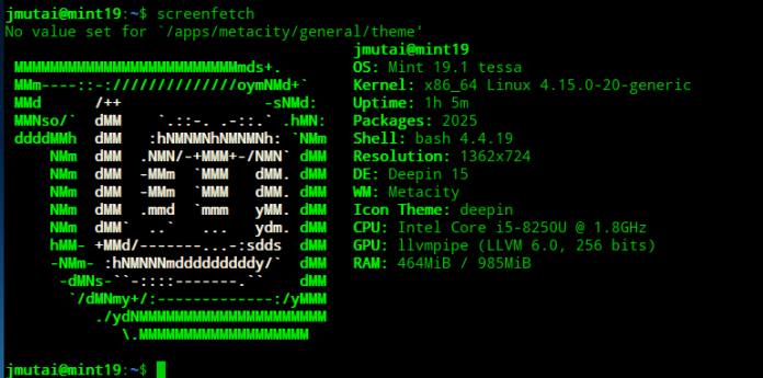 Установка Deepin Desktop Environment в Linux Mint 19 / Ubuntu 18.04