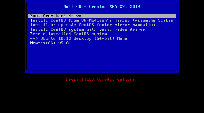 MultiCD – Создать мультизагрузочный Linux Live USB